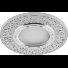 Светильник встраиваемый с белой LED подсветкой CD951 потолочный MR16 G5.3 белый матовый Feron
