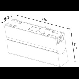 Светильник трековый SLIM, 48В 10W черный 2700-6000К DL-SLIM-FLBL-10-CCT SWG