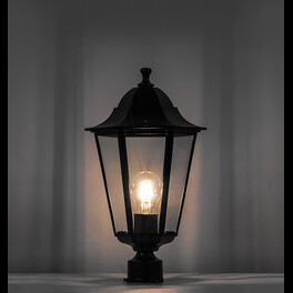 Светильник столбовой декоративный 6103 60W 230V E27 170*170*310мм черный d-45 мм Feron
