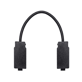 Коннектор питания 16см для соединения шинопровода однофазного магнитного Ultra Чёрный SignImpress