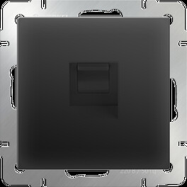 Розетка Ethernet RJ-45 (черный матовый) / W1181008 (распродажа)