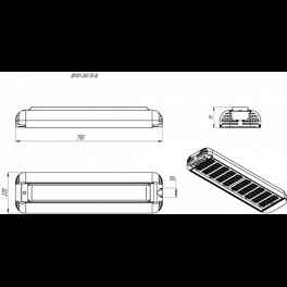 Светильник консольный ДКУ 07-260-40-Ш2 (260 Вт, до 41204 Лм, 11,5 кг) Ферекс