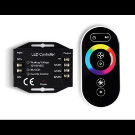 Контроллер для светодиодных лент RGB 2.4G 24A 12V 288W/ 24V 576W Ambrella light