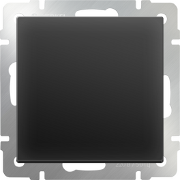 Выключатель одноклавишный (черный матовый) / W1110008 (распродажа)