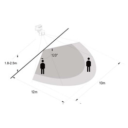 Датчик движения и освещенности 1200W 10m 120° белый Feron