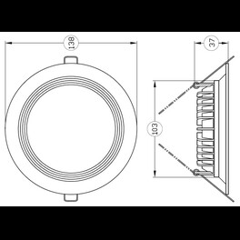 Светодиодный светильник FT 250 25W Faros