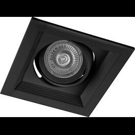 Светильник встраиваемый квадрат поворотный DLT201 MR16 черный Feron