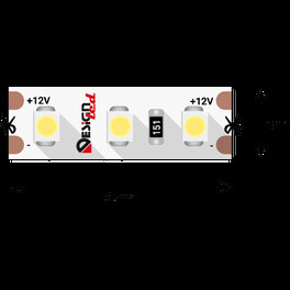 Лента светодиодная LUX3528 120LED/м 9,6Вт/м 12В IP33 Цвет:Теплый белый (2700K) (1метр) SWG