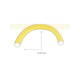 Светодиодная лента герметичная MOONLIGHT-TOP-M560-D13mm 24V Warm3000 360deg 8.6 W/m, IP65 Arlight