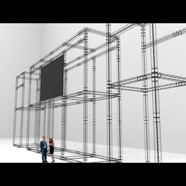 Фермы металл Line 12*12*200cm, черный, SignImpress