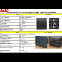 Кабинет indoor Р1,9 400*300мм GKGD