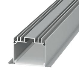 Профиль встраиваемый алюминиевый PE49, 2,5м, 4 заглушки, 8 креплений SWG