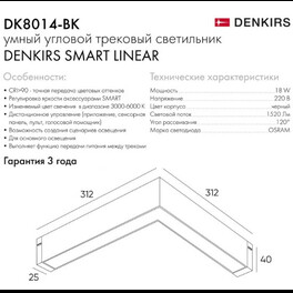 Трековый светильник DK8014-BK Denkirs