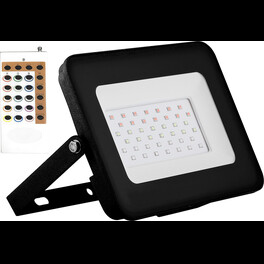 Прожектор светодиодный LL-612 2835SMD 30W RGB с пультом ДУ AC220V/50Hz IP65, черный Feron
