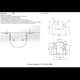 Профиль-адаптер для монтажа в натяжной потолок для магнитного шинопровода CLT 0.223 05 3 Crystal Lux