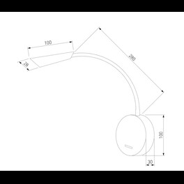 Светильник настенный светодиодный Stem Elektrostandard