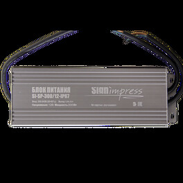 Блок питания 300Вт 12В IP67 SignImpress