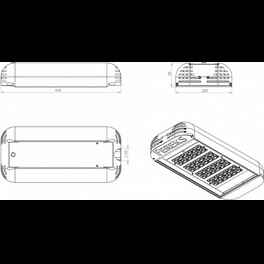 Светильник консольный ДКУ 07-104-850-Д120 (104 Вт, до 13509 Лм, 6 кг) Ферекс