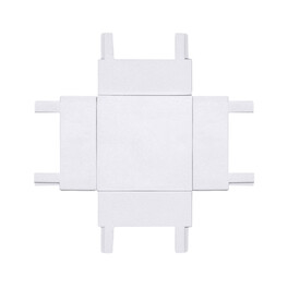 Коннектор X образный к шинопроводу однофазному магнитному Thin Белый SignImpress