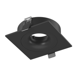 Корпус светильника встраиваемый квадрат поворотный, COMBO-2S1-BL, черный, IP20 SWG