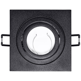 Светильник встраиваемый поворотный GU5.3 (MR16) квадрат 010103 Чёрный SignImpress