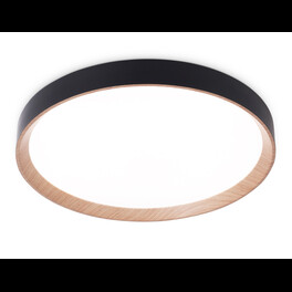 Потолочный светильник черный/светлое дерево IP20 60W D490*80 (ПДУ ИК) Ambrella light
