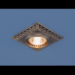 Светильник встраиваемый квадарт 4104 MR16 бронза Elektrostandard (распродажа)