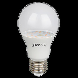 Лампа PPG A60 Agro 9w CLEAR E27 IP20 ( для растений) Jazzway