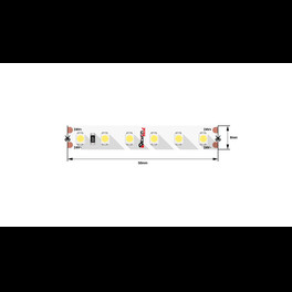 Лента светодиодная LUX3528 120LED/м 9,6Вт/м 24В IP33 Цвет:Теплый белый (3000K) (1метр) SWG