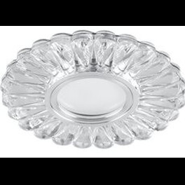 Светильник встраиваемый с подсветкой CD902 15LED 4000K MR16 белый, хром Feron
