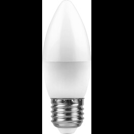 Лампа светодиодная LB-97 (7W) 230V E27 2700K свеча Feron