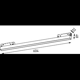 Светильник трековый линейный , серия SY-LINK, Черный, 24Вт, IP20, Теплый белый (3000К) SWG