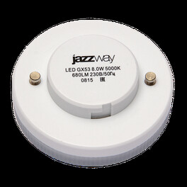 Лампа светодиодная PLED-GX53 8w 4000K 680Lm 230/50 Power Jazzway