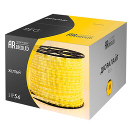 Дюралайт ARD-REG-LIVE Yellow (220V, 24 LED/m, 100m) (Ardecoled, Закрытый) (распродажа) Arlight