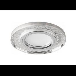 Светильник встраиваемый с подсветкой CD959 15LED 4000K MR16  прозрачный Feron
