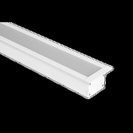 Профиль встраиваемый алюминиевый LE.4932, белый (2.5м) SWG