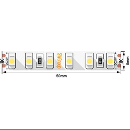 Лента светодиодная стандарт SMD2835 120LED/м 9,6Вт/м 24В IP65 Цвет:Нейтральный (1метр) ЗМ SWG
