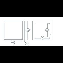 Светильник светодиодный FG 595 36W 3000K призма Faros