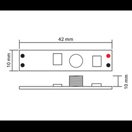 Диммер мини 1-3А, сенсор для профиля SWG