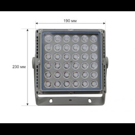 Прожектор светодиодный WRN 1972 24В 72Вт RGB SMD3535 36Д 30˚ SignImpress