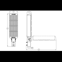 Светильник светодиодный FP 150 100W 3000K PI150x55 Faros